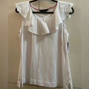 IMNYC Isaac Mizrahi Womens Shirt Top Blouse White Size 6